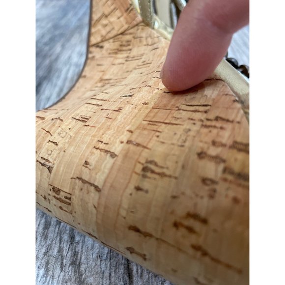 STEVE MADDEN Womens Cork Platform Wedge Sandals size 8.5 - Picture 11 of 12